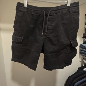 H&M Black Cargo Men Shorts